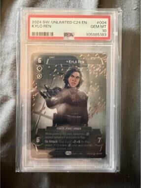 2024 Star Wars Unlimited C24 EN #004 Kylo Ren Card PSA GEM MT 10